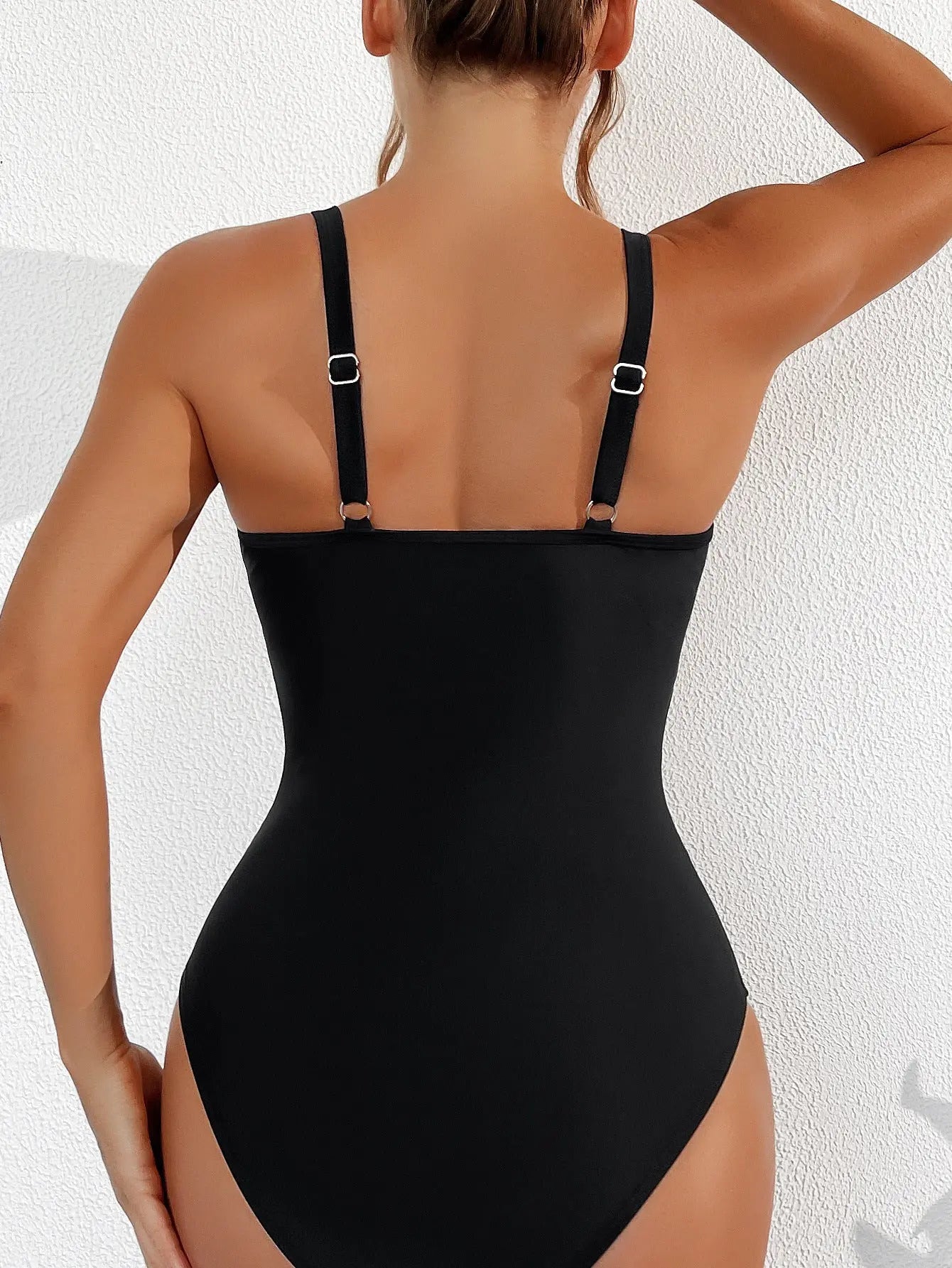 "Fleur" Mesh Halter Bikini One-piece Swimsuit Soltans of Swim