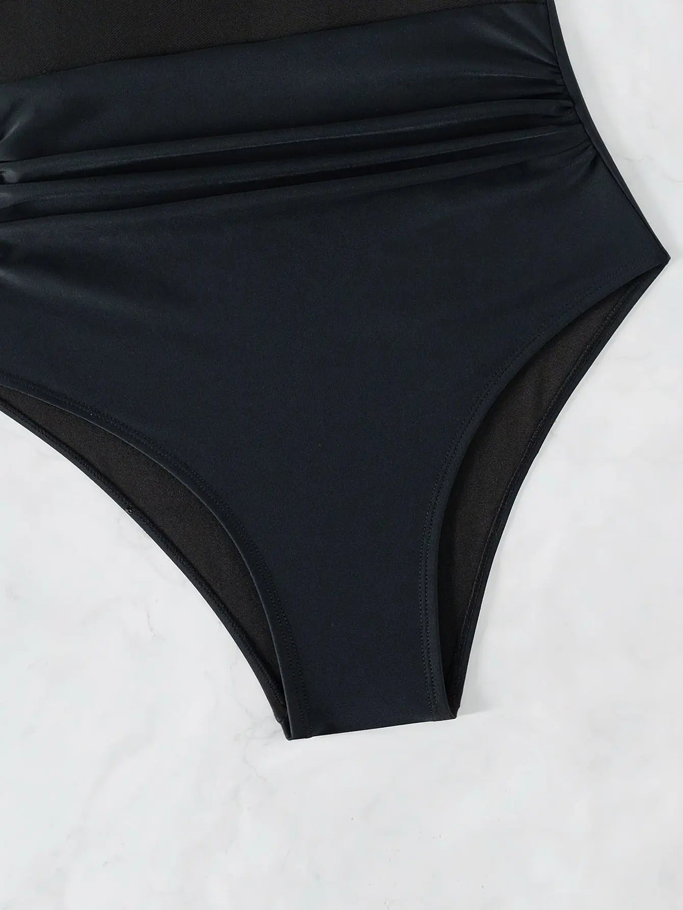 "Fleur" Mesh Halter Bikini One-piece Swimsuit Soltans of Swim