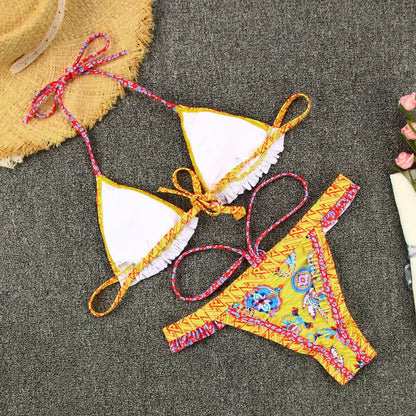 "Lily" Bandage bikini Boho Style Soltans of Swim