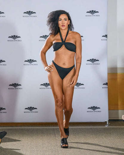 "Sunshine" No Sun Marks Banded Bikini Soltans of Swim