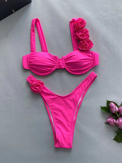 "Posie" Tiny Flower Bikini