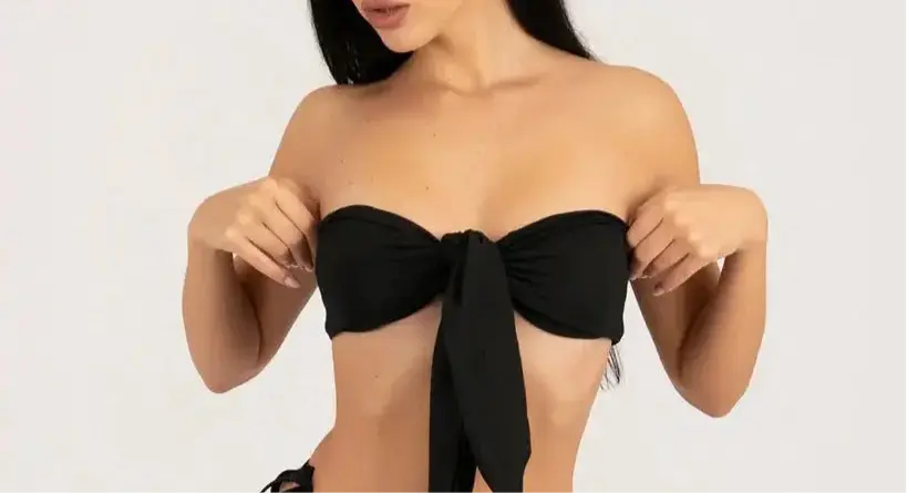 "Sunshine" No Sun Marks Banded Bikini Soltans of Swim
