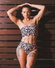 "Blue Hawaii" Tube Top High Waist Soltans of Swim