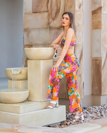 "Bree" Buckle Tube Top Split Swimsuit Suit - Soltans of Swim