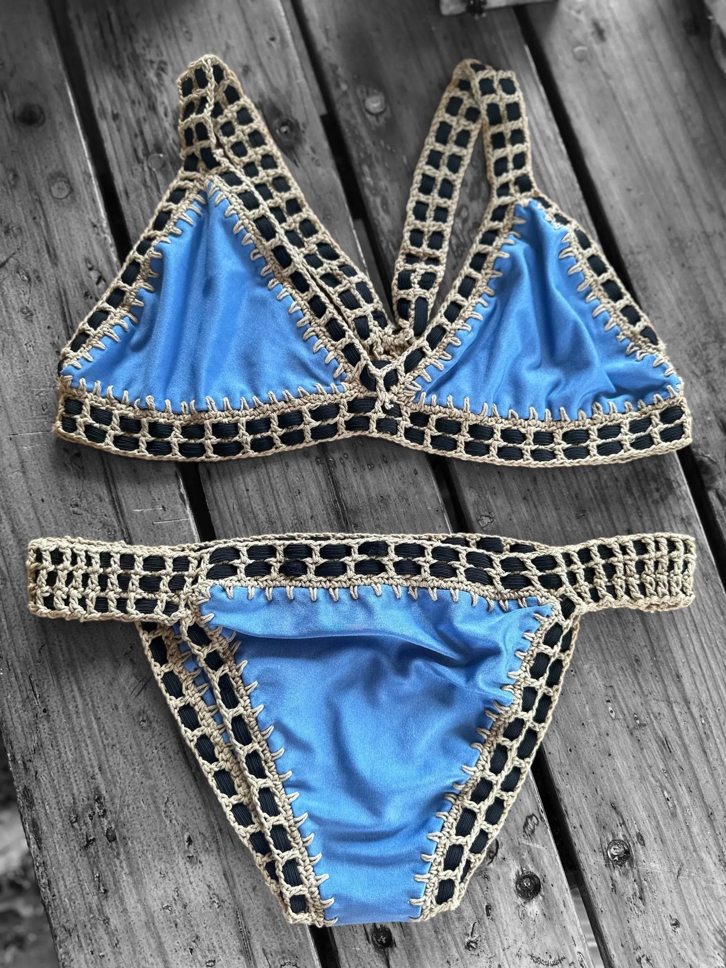 "Cali" Crotchet Bikini Lycra blended Soltans of Swim