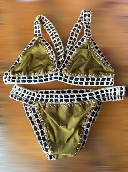 "Cali" Crotchet Bikini Lycra blended Soltans of Swim