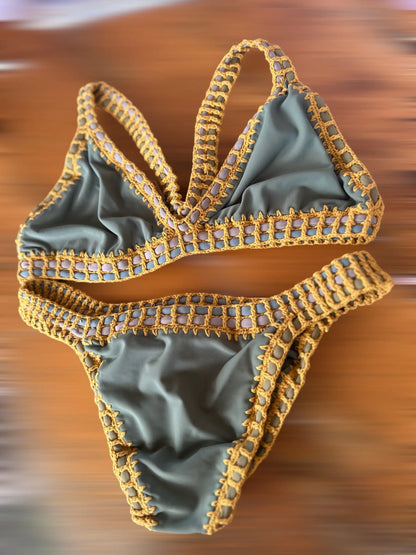 "Cali" Crotchet Bikini Lycra blended Soltans of Swim