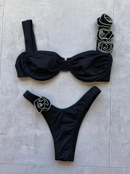 "Posie" Tiny Flower Bikini