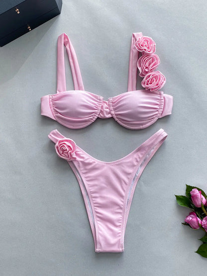 "Posie" Tiny Flower Bikini