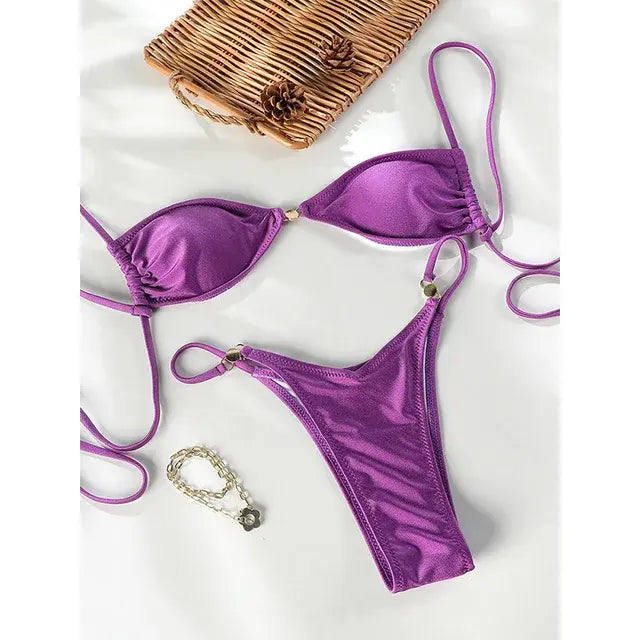"Minnie" Strapped and Sexy Bikini - Soltans of Swim