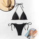 "Jewel" Metal Bead Split Bikini